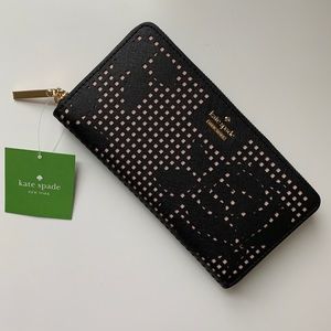 kate spade — Lacey Perforated Leather Wallet